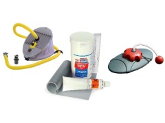 Inflatable dinghy accessories and repair